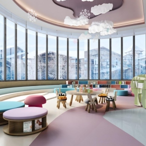 现代儿童娱乐室3D模型下载